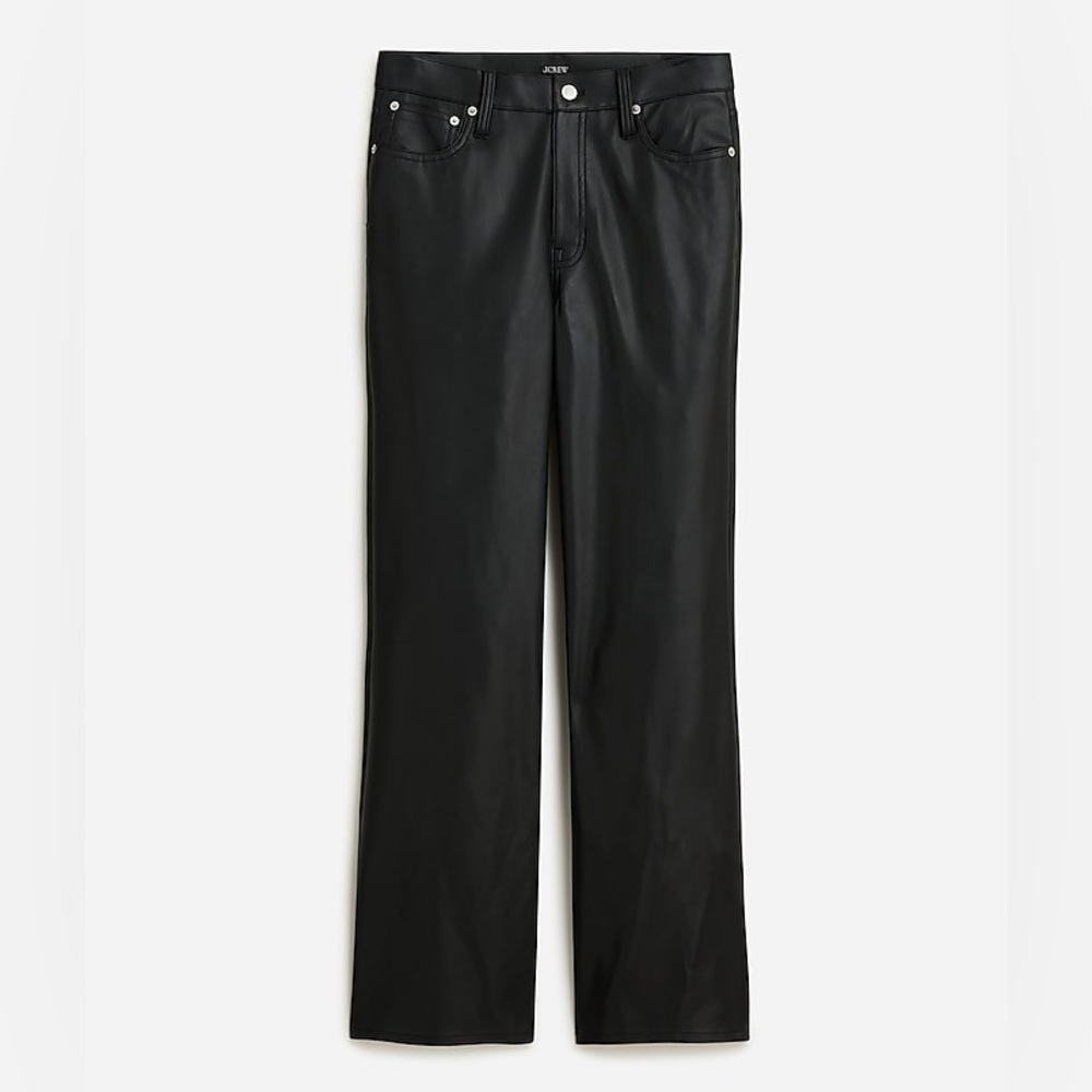 Faux leather black J. Crew pants